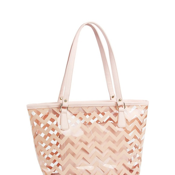 π€ HP π€ VANA Pink Chevron Transparent Tote - Picture 5 of 7